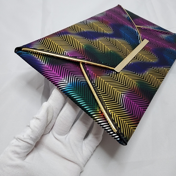 Multi Colored Envelope Clutch - Picture 2 of 4